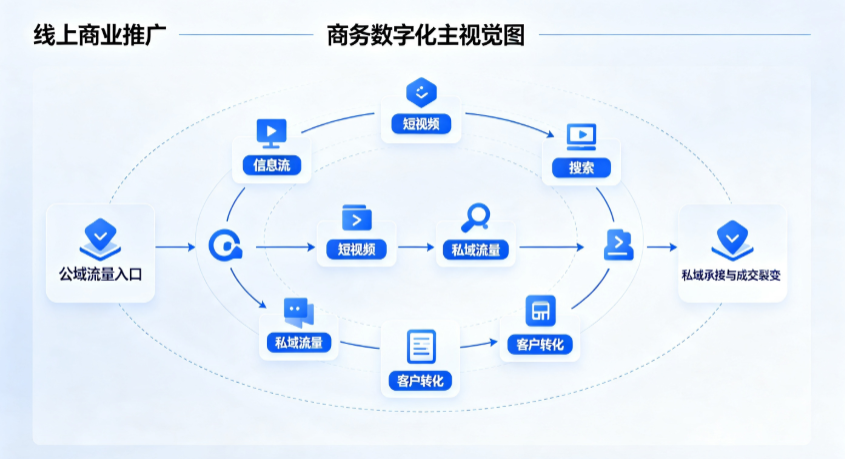 西南中沙群岛办事处线上商业推广怎么做？全域流量闭环搭建与低成本转化实战指南
